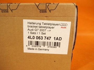фото thumb №13, Audi q7 q5 4l крепление odtwarzacza rse dvd новое 4l0063747