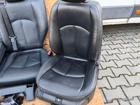 фото thumb №7, Сиденья диван обшивки mercedes e-klasa w211 s211 универсал чёрная кожа подогрев