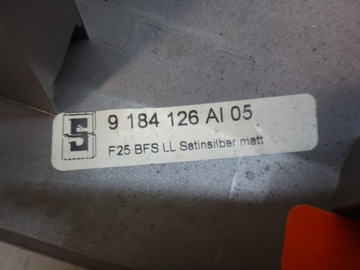 фото thumb №7, Планка декоративна консолі dekor bmw x3 f25 x4 f26 satinsilber матовий