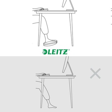 Ergonomiczny Regulowany Podnóżek Leitz Ergo szary