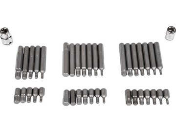 C1235 ВСТАВКА - НАБОР БИТ IMBUS,TORX И ШПЛАЙН, 40 ЭЛЕМЕНТОВ. + ПОДНОС C1101