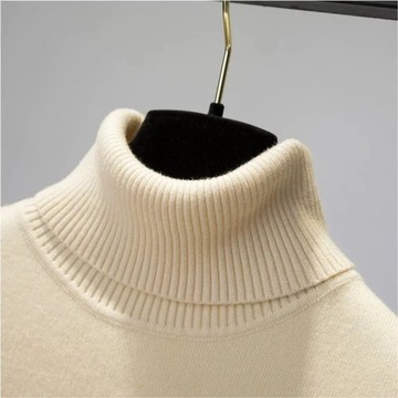 Turtleneck Winter Sweater Women Elegant Thicken Ve