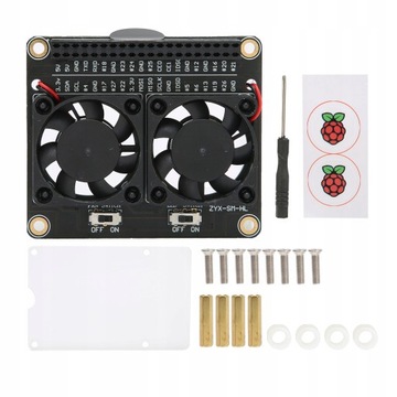 Вентилятор охлаждения для Raspberry Pi 4B 3B/3B
