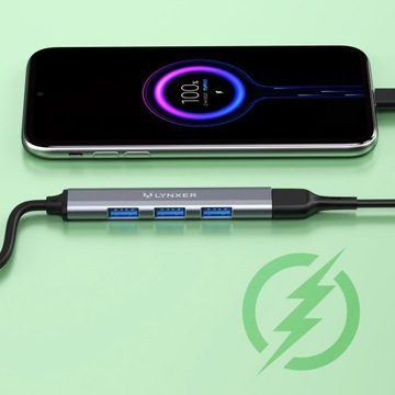 ХАБ USB-C 3.0 — USB 3.0 — 4 ПОРТА USB — РАЗДЕЛИТЕЛЬ / АДАПТЕР / РАЗДЕЛИТЕЛЬ