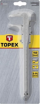 TOPEX Ручной аналоговый штангенциркуль 150мм 0,05мм