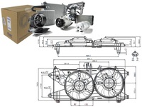 фото thumb №1, Вентилятор радиатора с корпус fiat doblo doblo