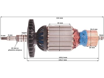 РАБОЧЕЕ КОЛЕСО DEWALT D28400 D28401 D28410 D28411 D28413 D