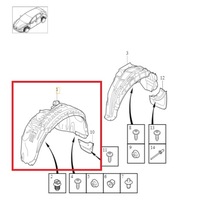 фото thumb №1, Подкрылок volvo v40 ii 2013-2019r