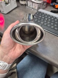 Наконечник выхлоп simoni racing trx/30, овальная, inox Недорого, фото thumb