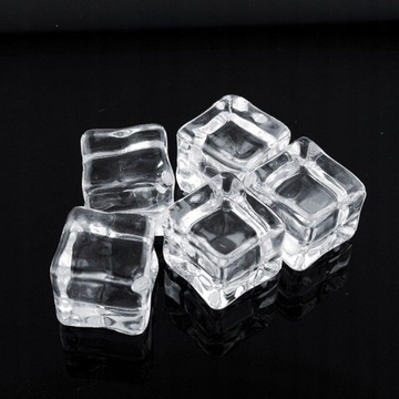 16шт 2x2см поддельные искусственные акриловые кубики льда