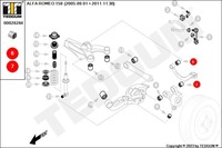 фото thumb №14, Tedgum 00028284 втулка рычага зад alfa romeo