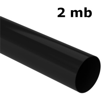 Rura spustowa cięta 2mb Galeco PVC 100 czarna