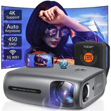 ПОРТАТИВНЫЙ МИНИ-ПРОЕКТОР Yaber Pro U7 1080P 4K HD 5G WiFi