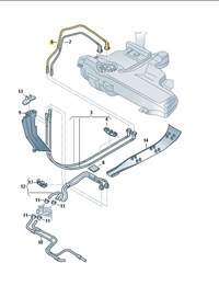 фото thumb №1, Skoda оригінальний номер 1j0201293f трубка паливна skoda octavia i