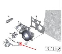 Купить Bmw 1 f20 корпус термостата насоса системы охлаждение 11518577895 oem, фото thumb