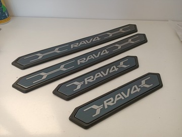 фото thumb №5, Накладки порогові планки захисні na пороги toyota rav4 od 2018 тінь сірий
