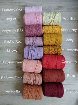 makrama chwosty kolorowa boho zielona niebieska
