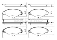 фото thumb №2, Тормозные колодки тормозные перед do ford transit tourneo