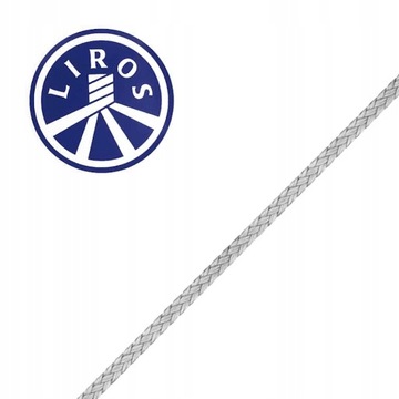 Веревка 100% DYNEEMA LIROS D-Pro 3 мм фал / СЕРЕБРЯНЫЙ