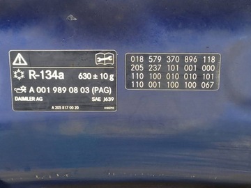 фото thumb №11, Mercedes c w205 205 капот кришка двигуна перед передня 896 a2058870403