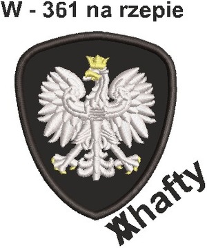 Польский герб, патриотическая нашивка на липучке.