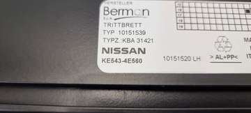 фото thumb №12, Планка пороговая градус левый nissan qashqai j11 14-20