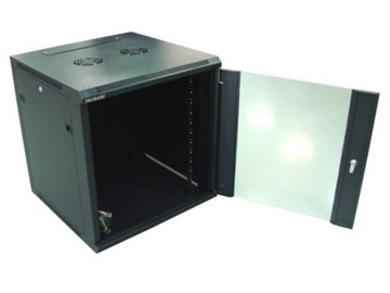 ПОДВЕСНОЙ ШКАФ ZETA 19 ФУТОВ 12U 600X600 RAL9004 СТЕКЛО D