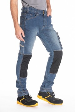 Mocne elastyczne spodnie robocze dżinsy Rica Lewis JOBPRO CORDURA r. 58