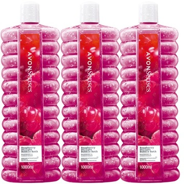 AVON SENSES RASPBERRY DELIGHT ЖЕНСКИЙ НАБОР ЖИДКОСТИ ДЛЯ ВАННЫ 3X1000 МЛ БЕСПЛАТНО