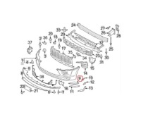 Молдинг ґрати бампера do porsche macan 95b 2014-2018 95b807686 права Київ, фото thumb