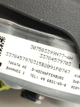 фото thumb №6, Bmw 3 f30 f35 f31 2014 повітряна подушка подушка безпеки кермо 7845797