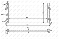 Nrf радиатор двигателя vw vw polo 09- 53024a Оригинал, фото thumb