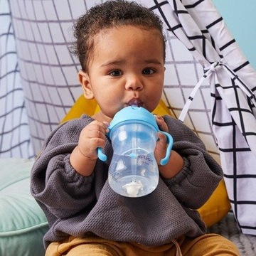 Бутылка для воды с трубочкой 240 мл оранжевая B.Box