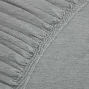 PRZEŚCIERADŁO Z GUMKĄ JERSEY BAWEŁNIANE GRAFITOWE 160x200cm OUTLET