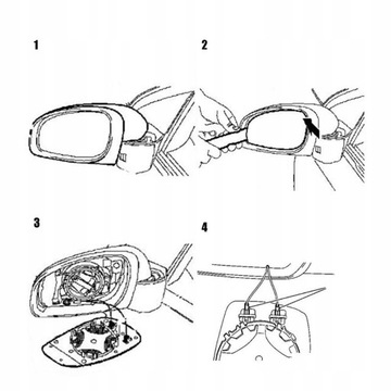 фото thumb №11, Вкладка скло дзеркало ліві з підігрівом vw eos golf 5