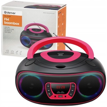 ДЕНВЕР BLUETOOTH CD-ПЛЕЕР USB-РАДИО БУМБОКС