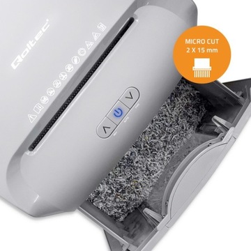 QOLTEC Niszczarka AFFILATI 23L Silent | Micro cut