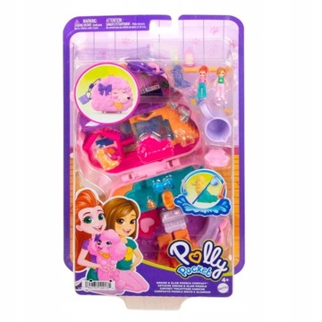 MATTEL POLLY КАРМАННЫЙ НАБОР КОМПАКТНАЯ СУМКА ДЛЯ СОБАКИ POLLY ПАРИКМАХЕР ГРУМЕР