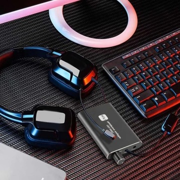 МИНИ-ПОРТАТИВНЫЙ HIFI УСИЛИТЕЛЬ ДЛЯ НАУШНИКОВ AUX ВХОД И ВЫХОД 3,5 ММ