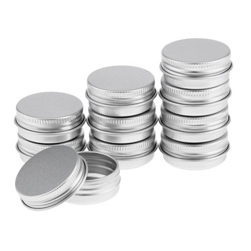 20 Balsam Puszki 15 ml Aluminiowe Okrągłe