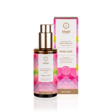 ROSE LOVE НАТУРАЛЬНОЕ ПИТАТЕЛЬНОЕ МАСЛО ДЛЯ ТЕЛА KHADI 100мл