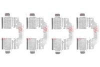 фото thumb №2, Набор монтажный тормозных колодок задняя renault grand scenic iii megane megane