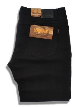 SPODNIE MĘSKIE CZARNE JEANSY DENIM W59 152-156 CM