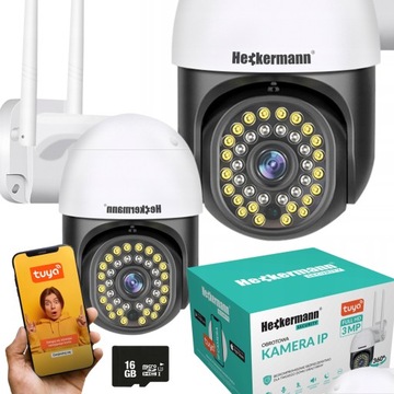 НАРУЖНАЯ WIFI IP-КАМЕРА ВРАЩАЮЩАЯСЯ 3MPX ЗУМ FULL HD МОНИТОРИНГ ЗАПИСЬ