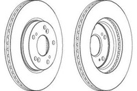фото thumb №1, Гальмівні диски гальмівні 2szt honda civic ix civic viii ci