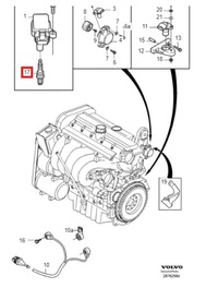 фото thumb №1, Свечи зажигания зажигания kpl. volvo s80 i s70 s60 2000- i
