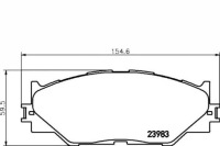 фото thumb №2, Tex2398301 тормозные колодки ham. lexus перед is 05-