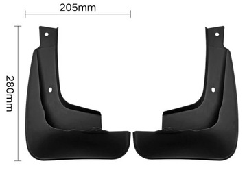 фото thumb №7, 4pcs car pp mudguards for toyota camry 2.4 2002-2006