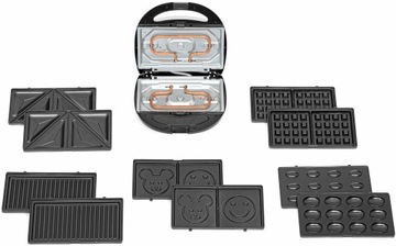 OPIEKACZ GOFROWNICA PANINI DO KANAPEK GRILL TORTILA TOST 5W1 OPIEKACZ 1200W
