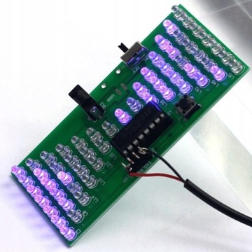 Электронные песочные часы 57 LED для уроков пайки.